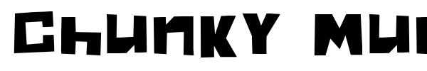 Chunky Munky One font preview